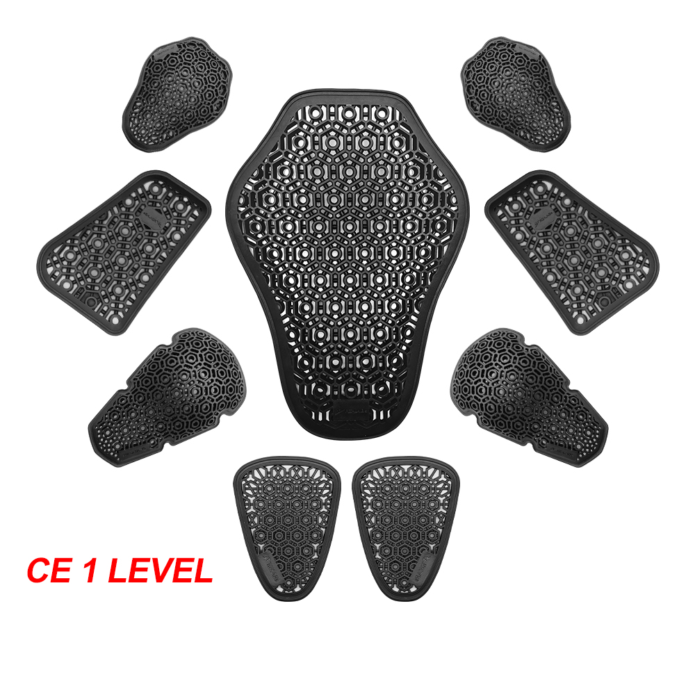 Motorcycle Gear Protection Levels - CE ระดับ 1 Moto รถจักรยานยนต์กลับข้อศอกเข่าไหล่เสื้อป้องกันใส่เกียร์เกราะ Motocross