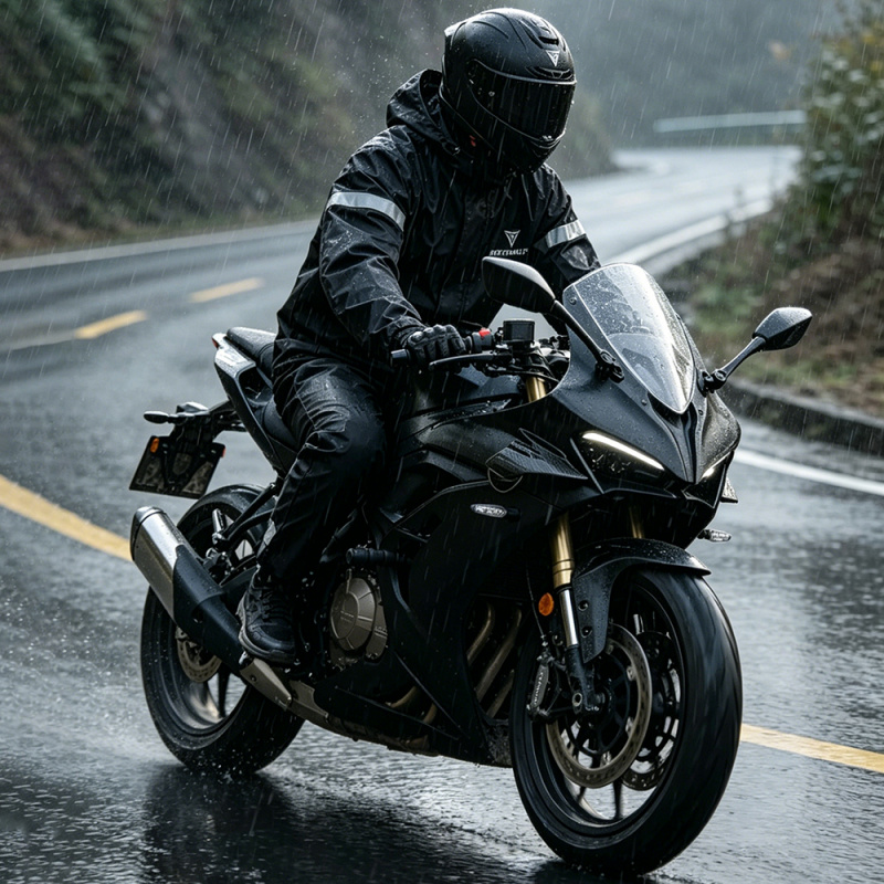 Motorcycle Gear Full Suit - ชุดกันฝนสำหรับขี่มอเตอร์ไซค์แบบเต็มตัวสำหรับผู้ชาย เสื้อกันฝน กางเกงกันฝน สะท้อนแสง ชุดกันฝนสำหรับปั่นจักรยาน ตั้งแคมป์