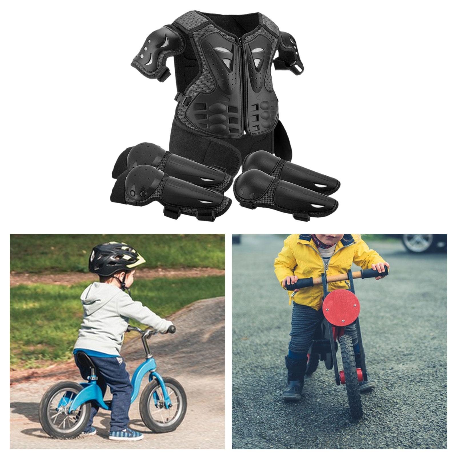 Motorcycle Gear Full Suit - อุปกรณ์ป้องกันสำหรับรถมอเตอร์ไซค์วิบากแบบสากล ทนทานต่อการสึกหรอ ป้องกันหน้าอก กระดูกสันหลัง และหลัง ใช้งานง่าย