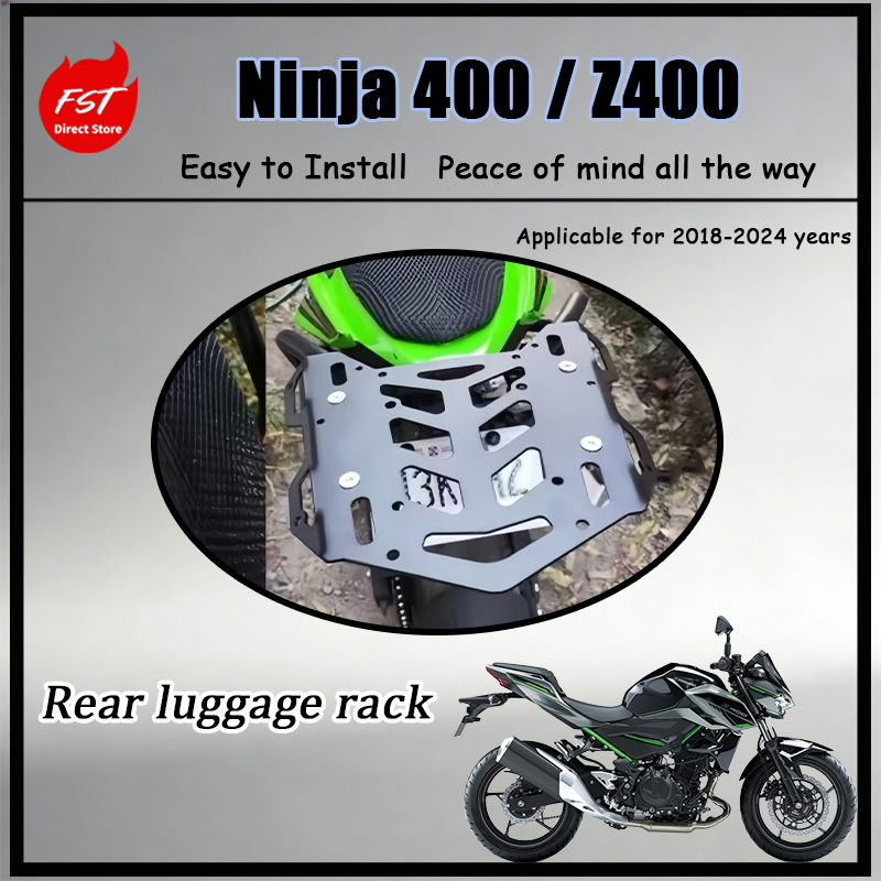 Motorcycle Gear And Accessories - แร็คท้ายรถมอเตอร์ไซค์สำหรับ Ninja 400 Z400 ปี 18-24