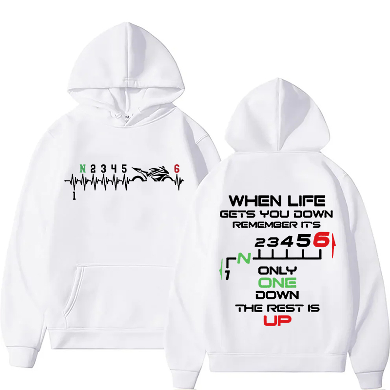 เสื้อฮู้ดดี้ลายกราฟิกคำพูดนักบ - Motorcycle Gear Quotes บทวิจารณ์และราคา