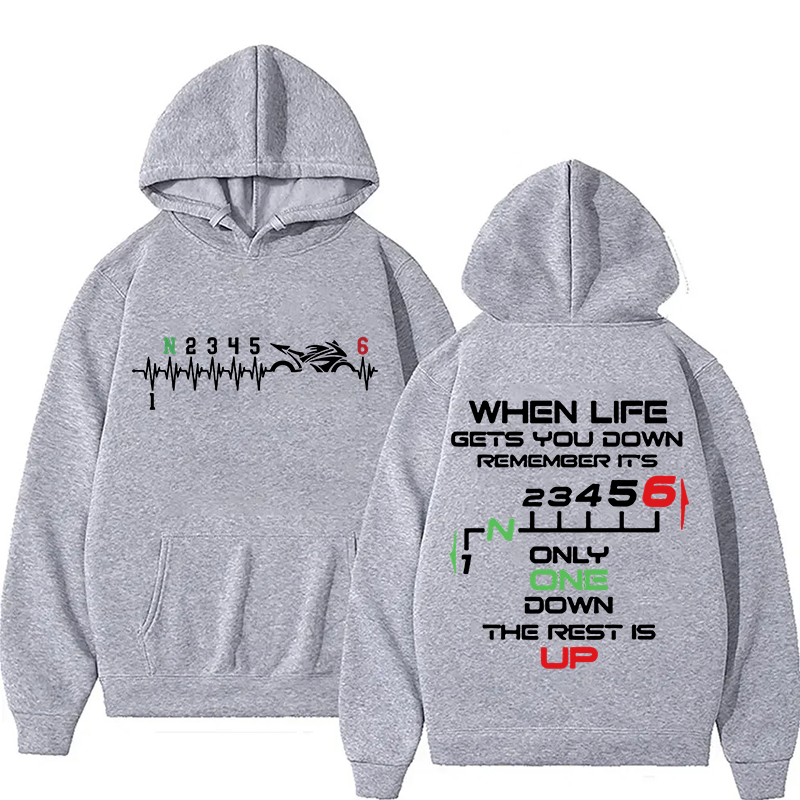 เสื้อฮู้ดดี้ลายกราฟิกคำพูดนักบ - Motorcycle Gear Quotes บทวิจารณ์และราคา